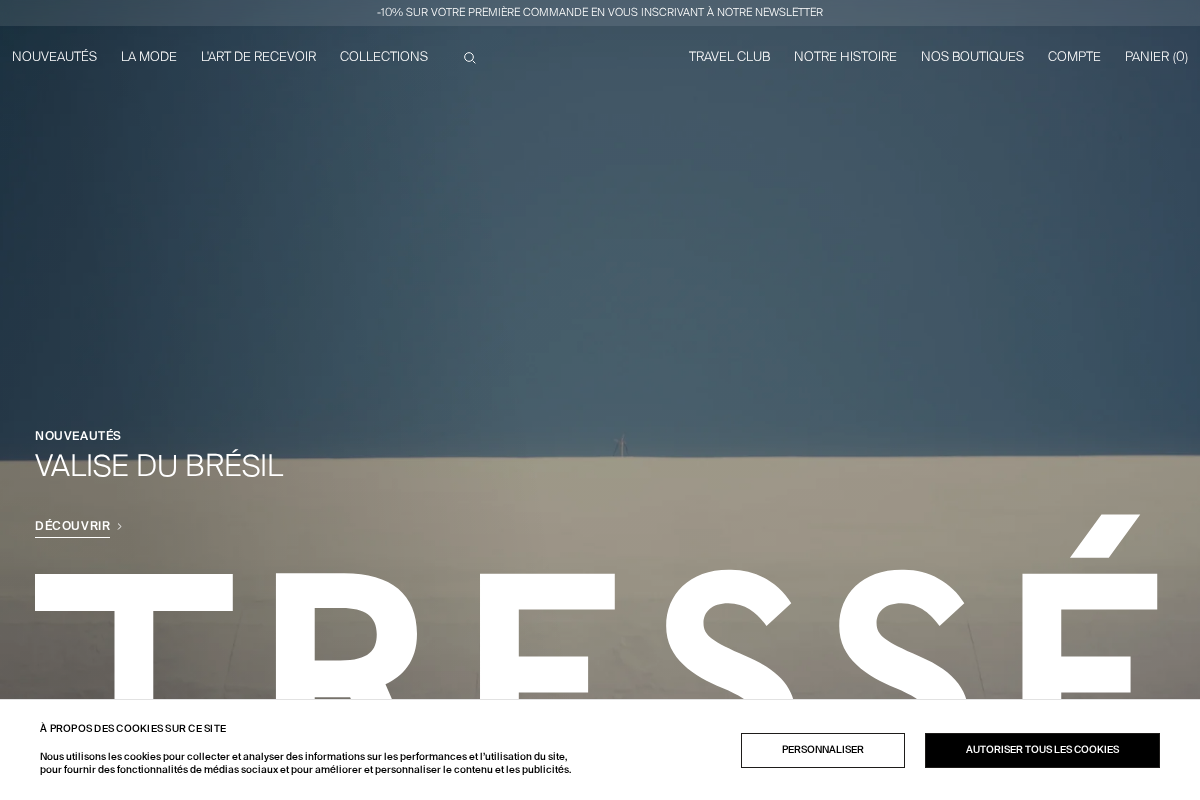 Tresse Paris homepage screenshot