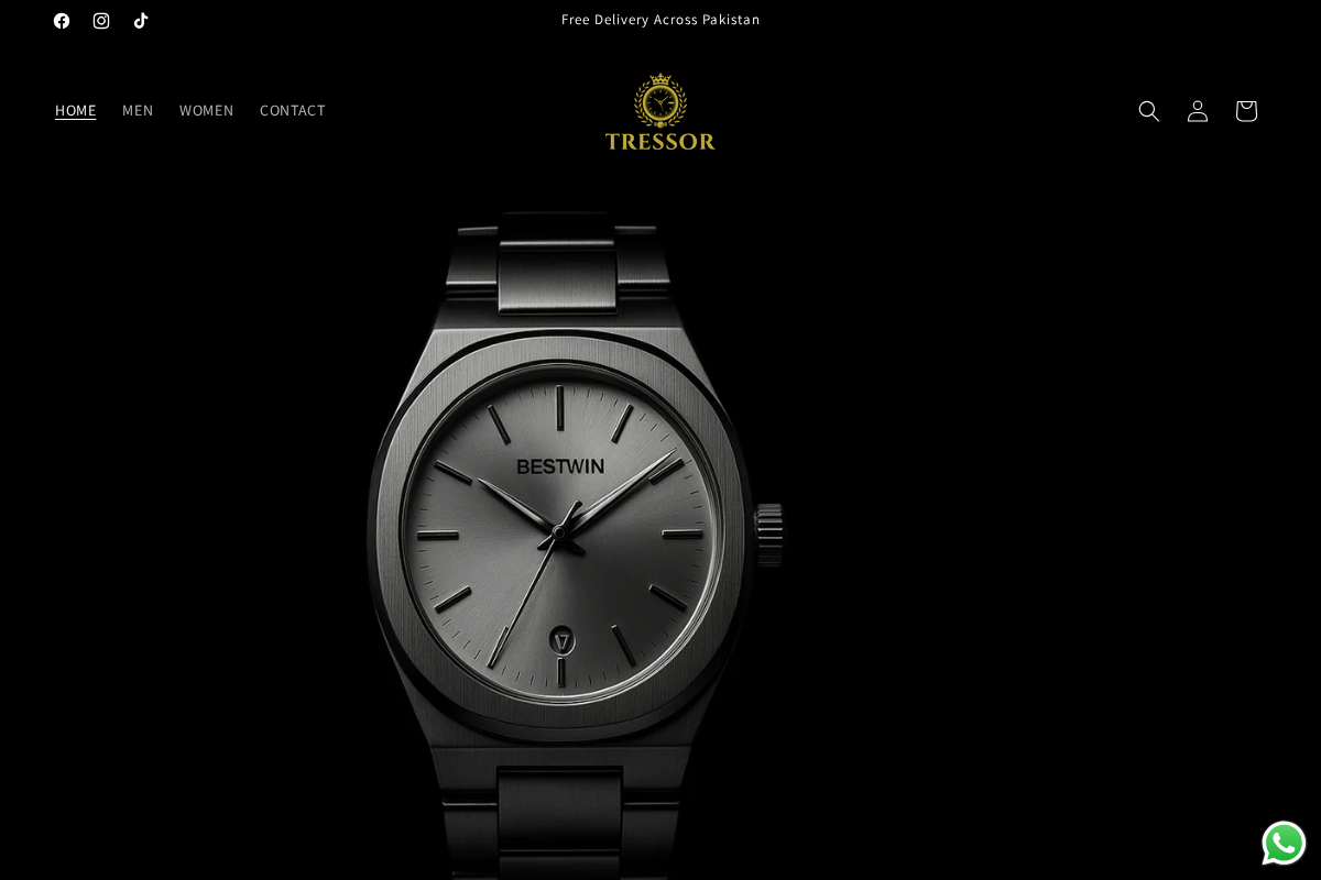 Tressor Pakistan homepage screenshot