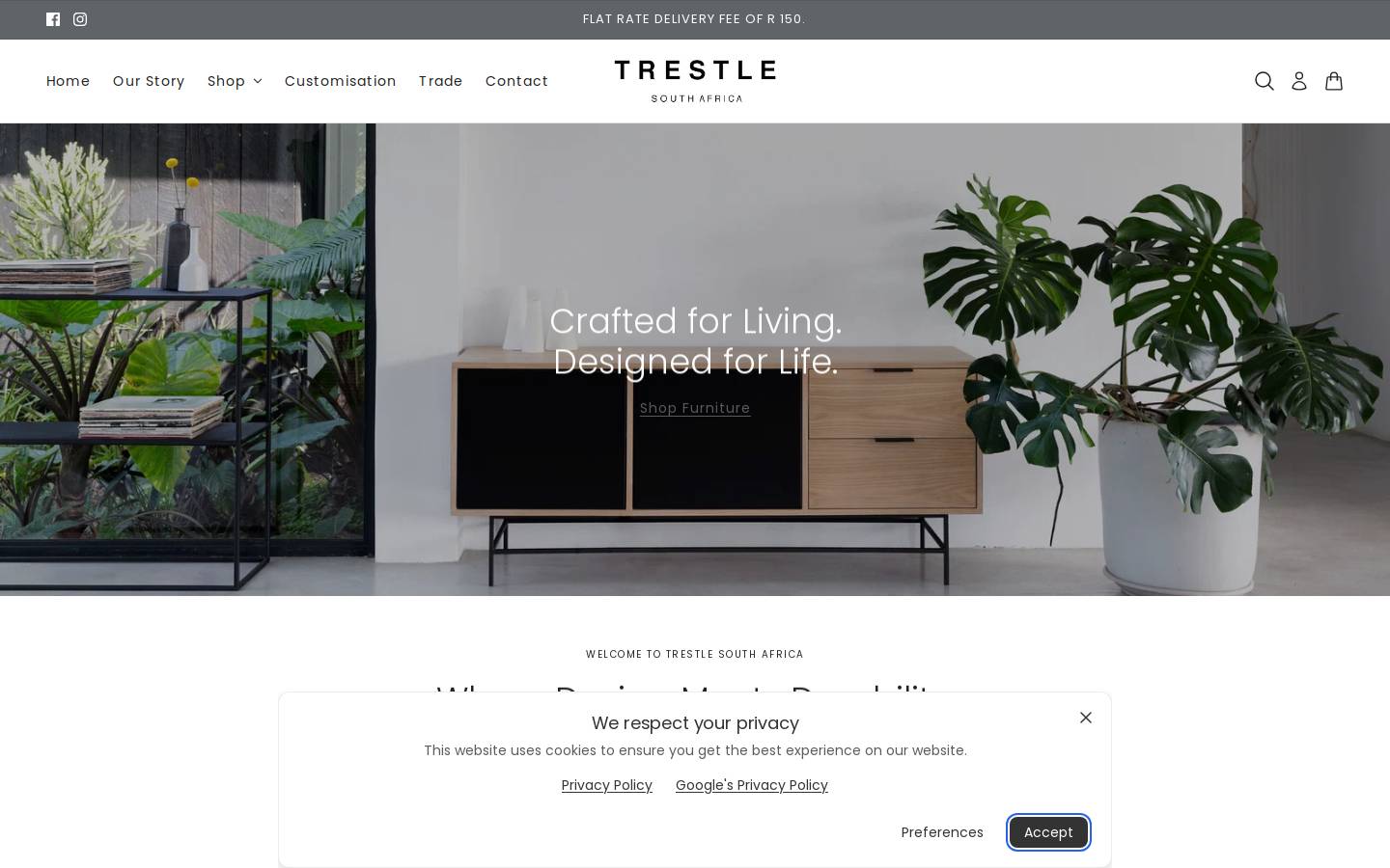 trestlesouthafrica.co.za homepage screenshot