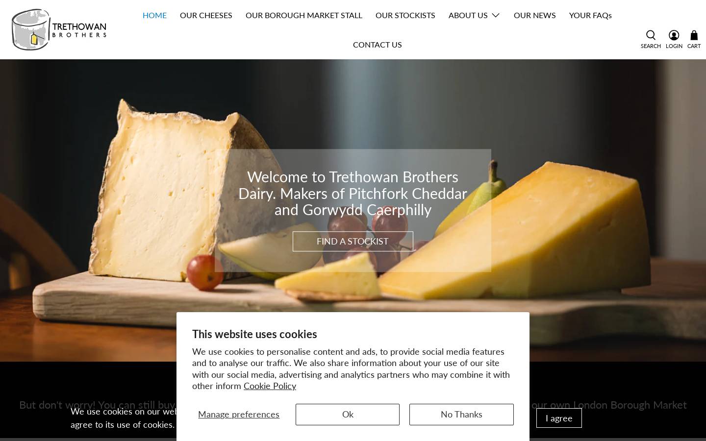 Trethowanbrothers homepage screenshot