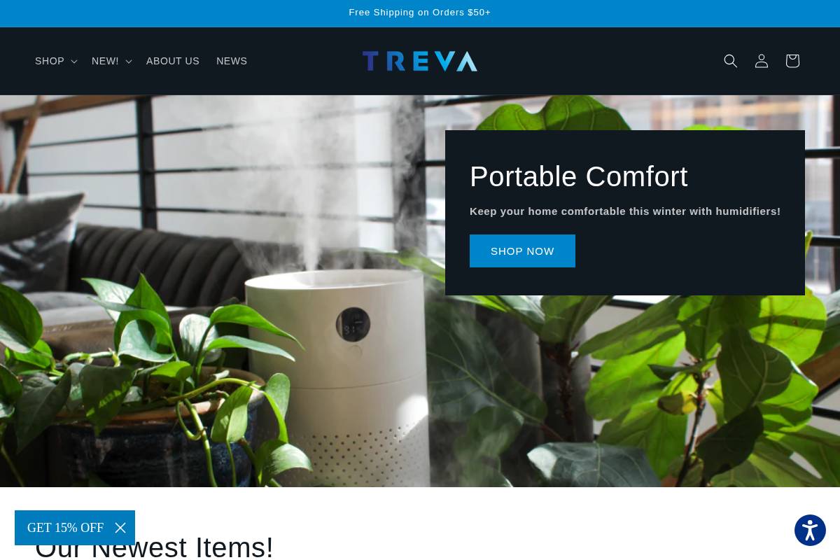trevahome.com homepage screenshot