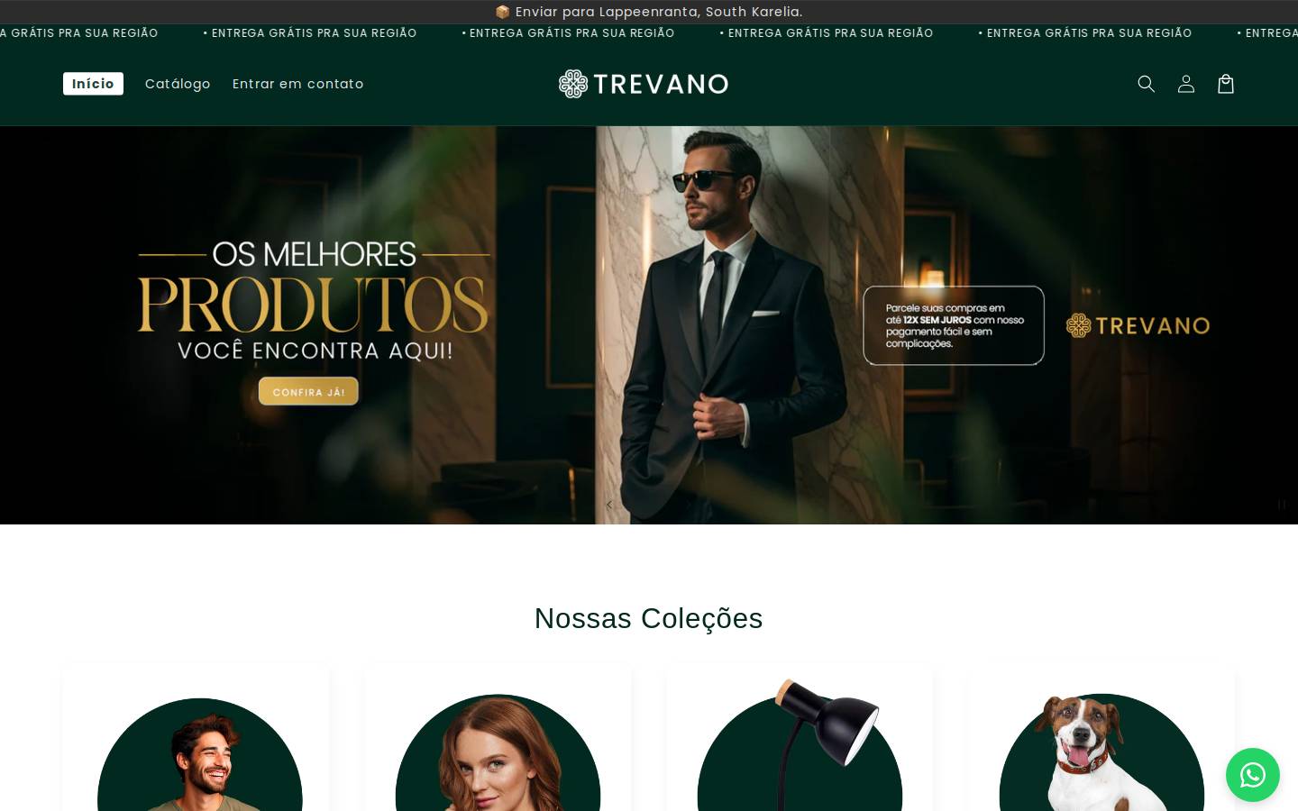 trevano.com.br homepage screenshot