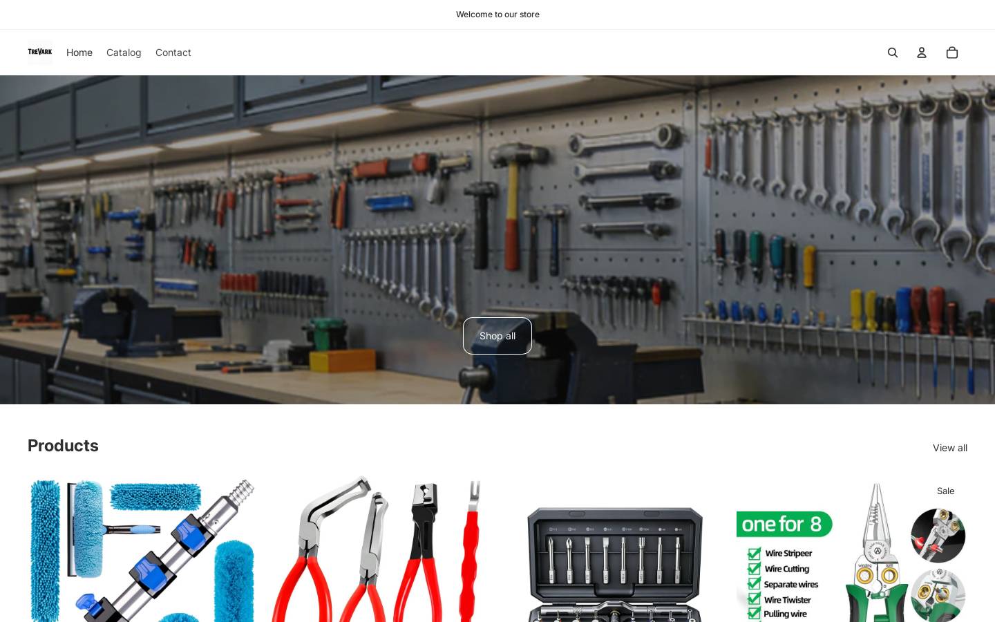 trevark.shop homepage screenshot