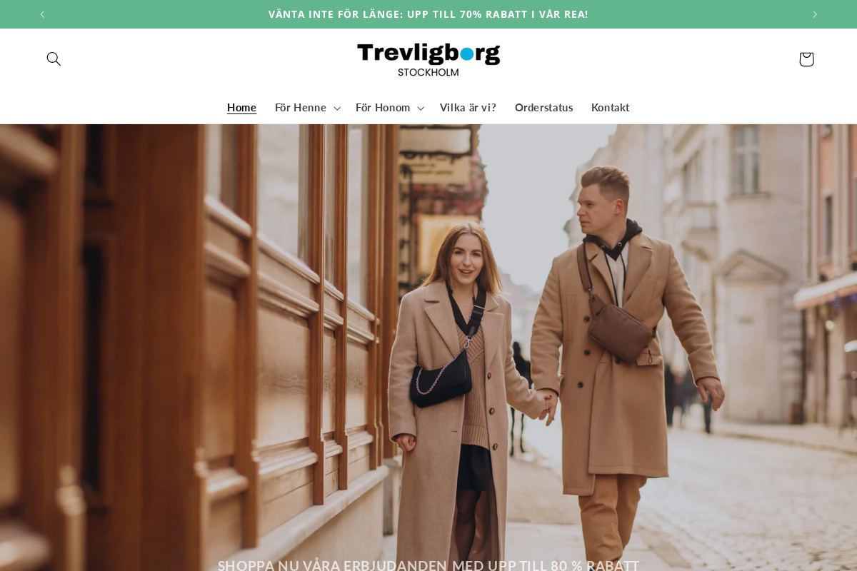 Trevlig Borg homepage screenshot