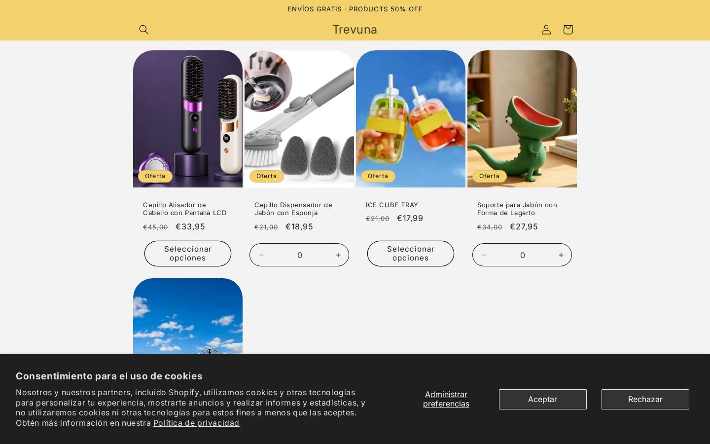 trevuna.com homepage screenshot
