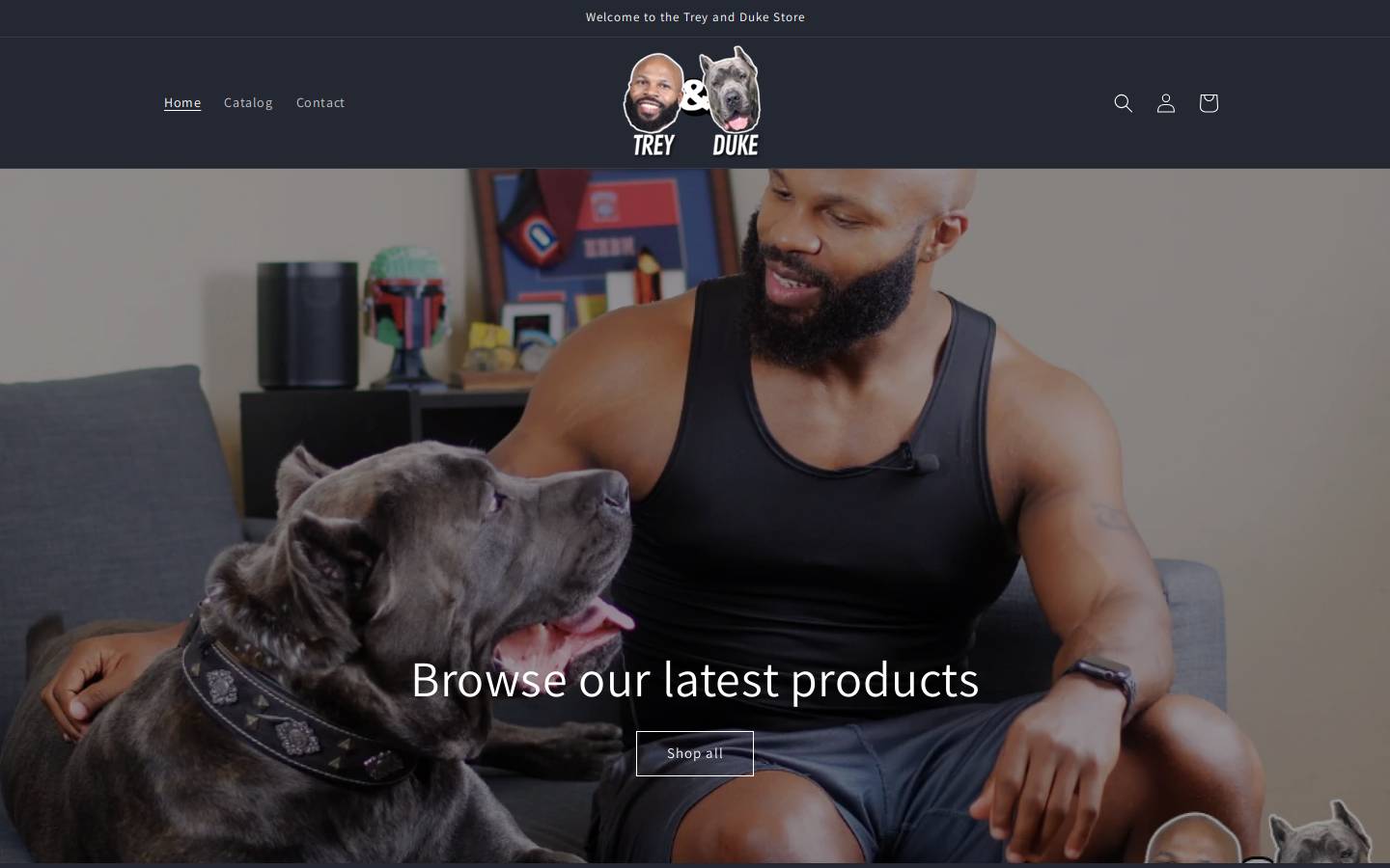 treyandduke.com homepage screenshot