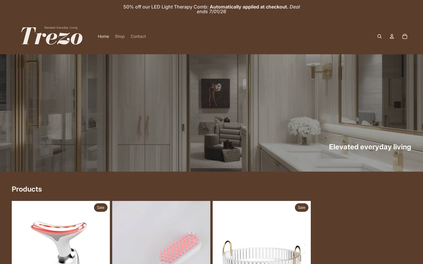 trezo.co.uk homepage screenshot