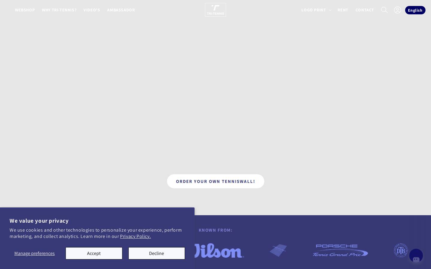 tri-tennis.com homepage screenshot