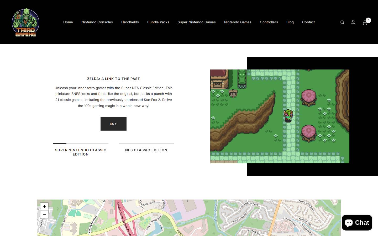 triadgaming.net homepage screenshot