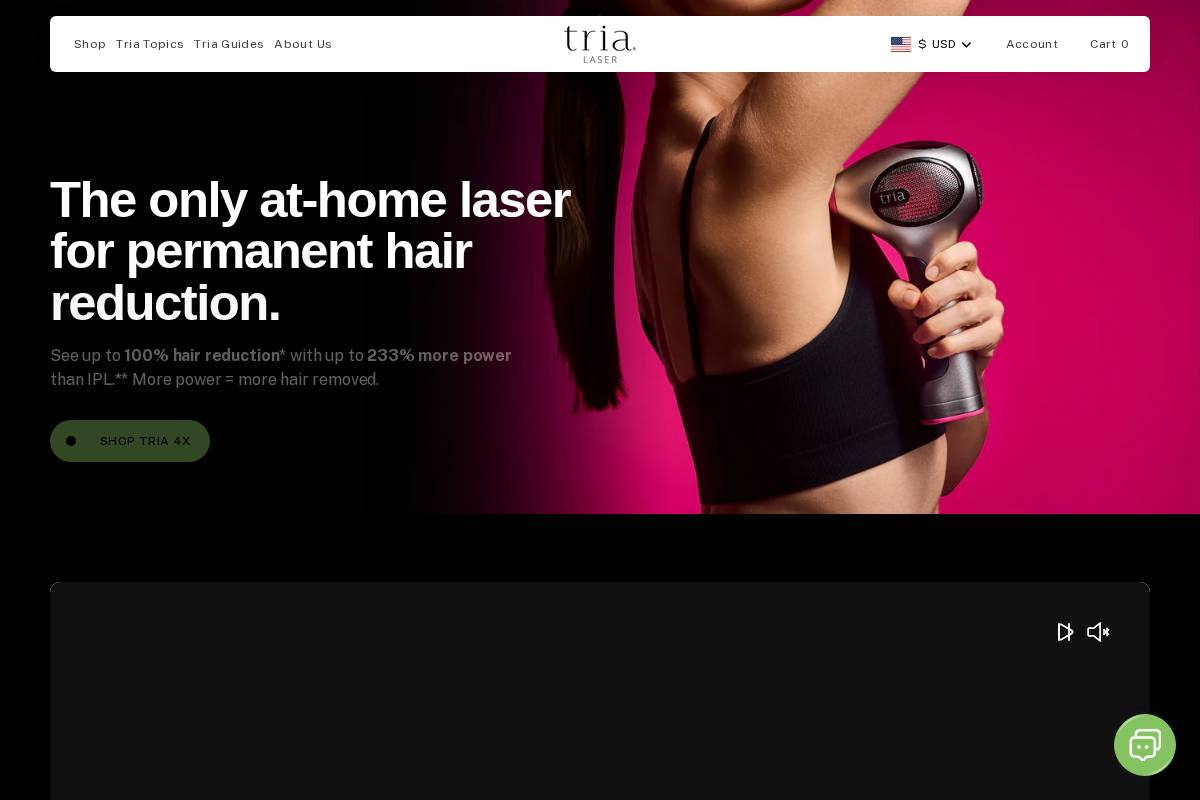 trialaser.com homepage screenshot