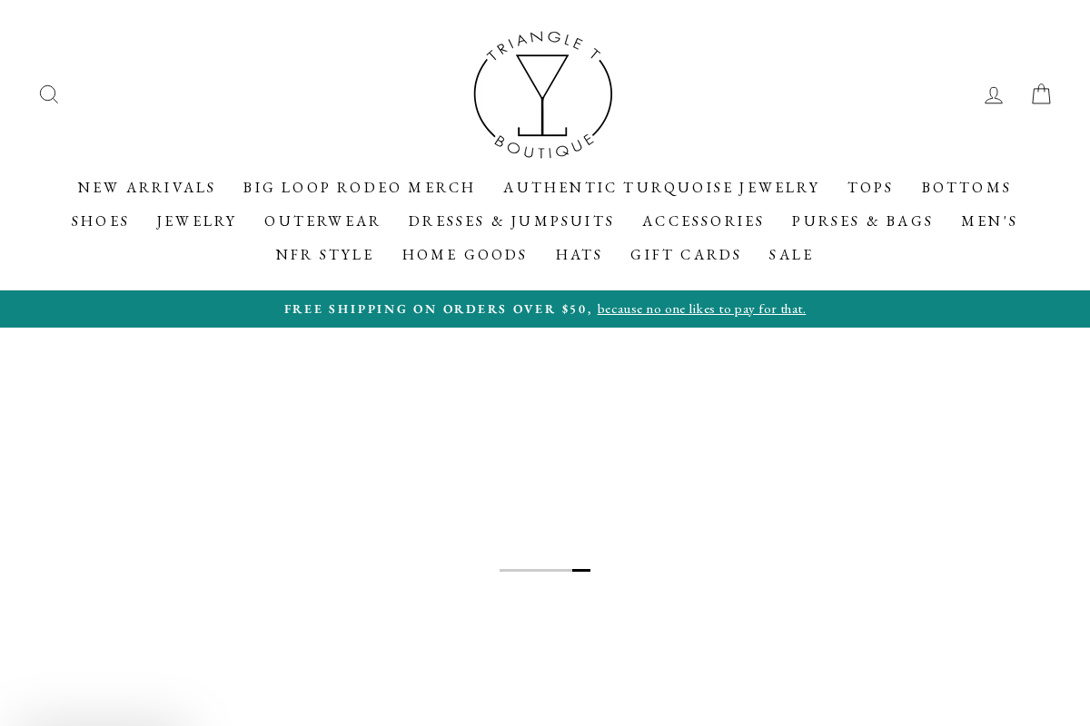 Triangle T Boutique homepage screenshot