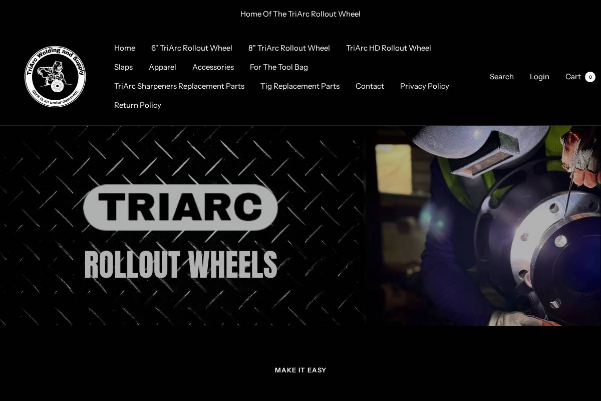 TriArc Welding And Supply homepage screenshot