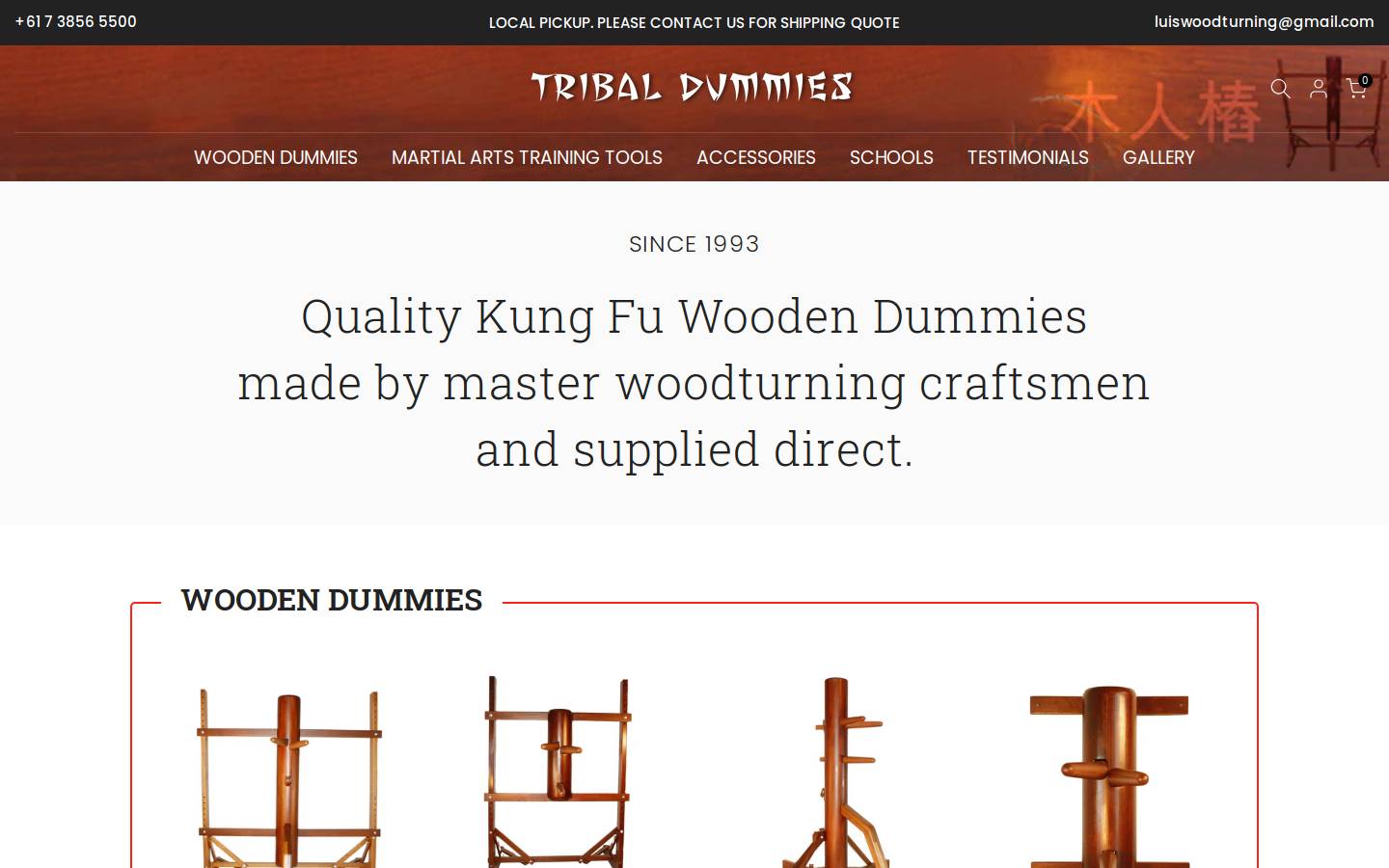 tribaldummies.com.au homepage screenshot