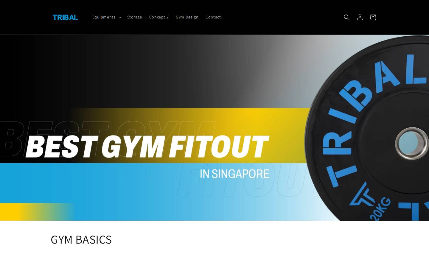 tribalfitness.asia homepage screenshot