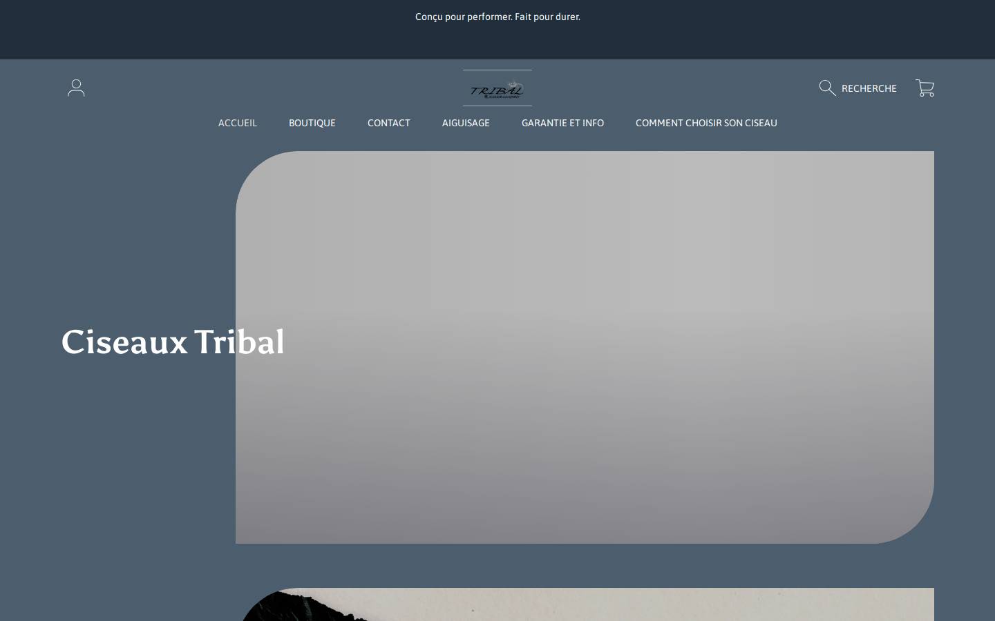 tribalscissor.com homepage screenshot