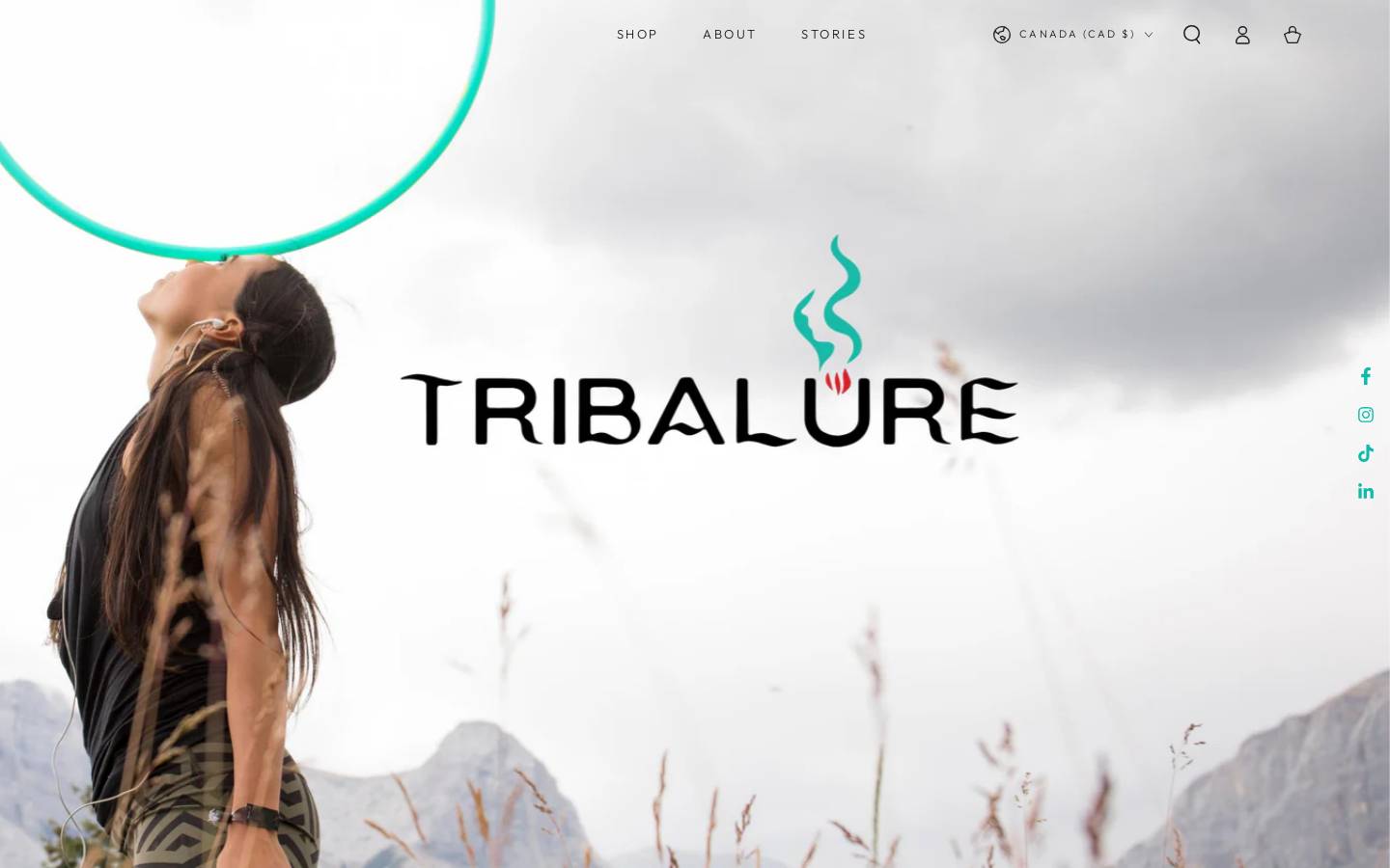 tribalure.com homepage screenshot