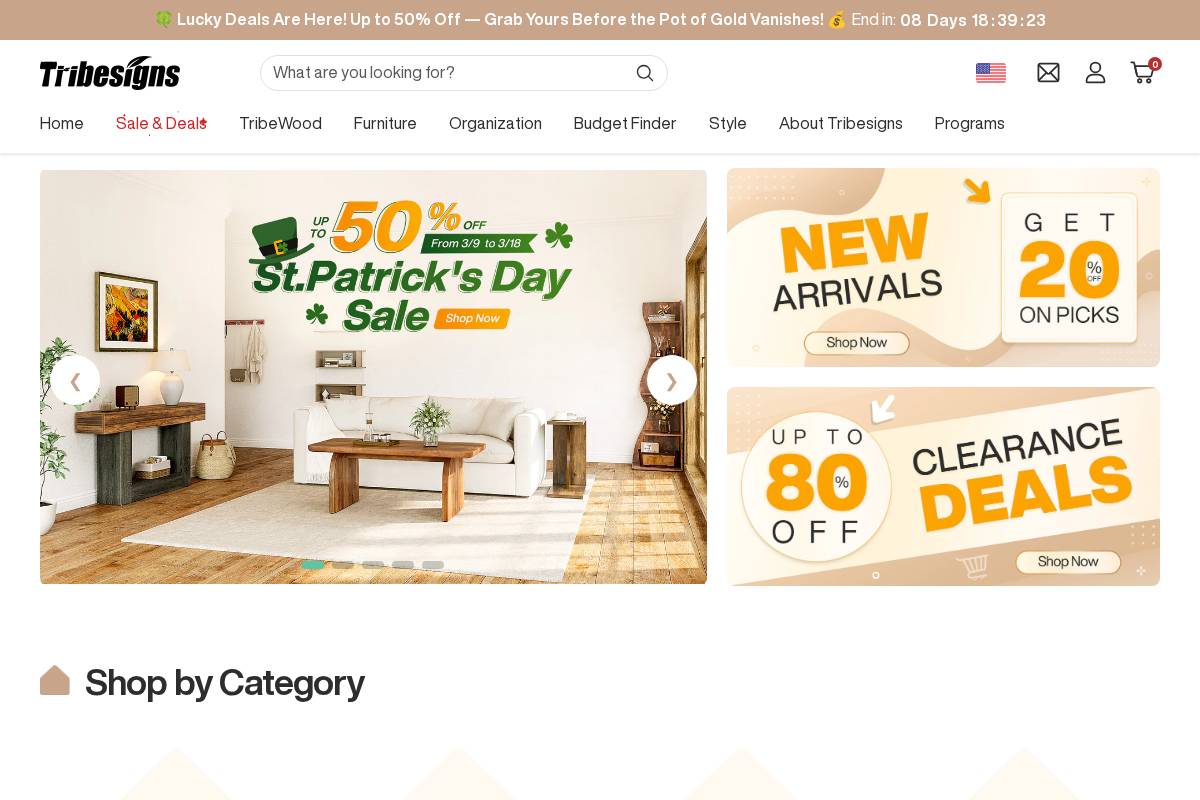 Tribesigns homepage screenshot