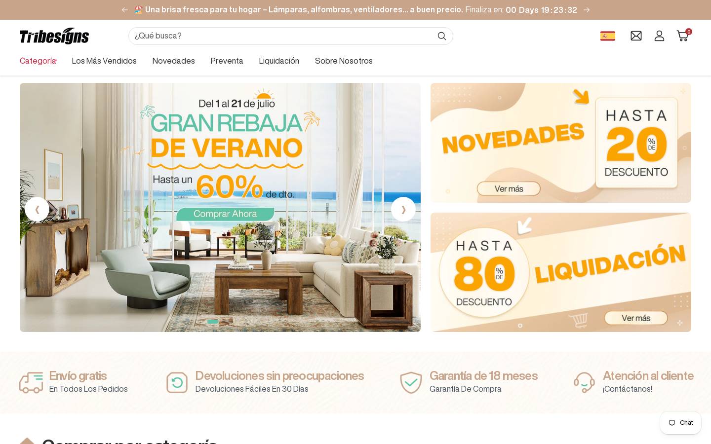 Tribesigns homepage screenshot