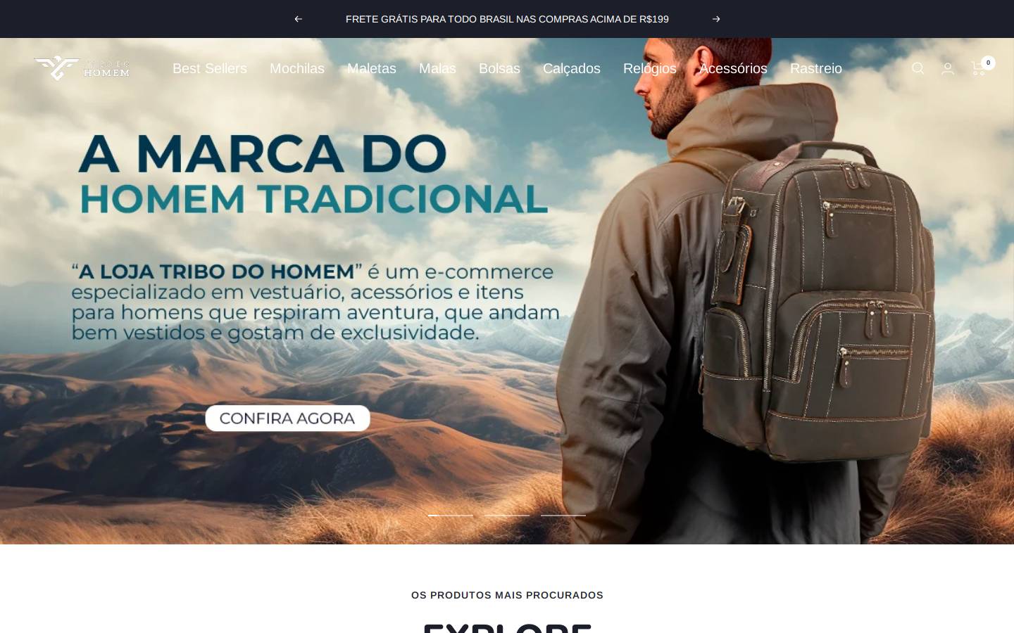 tribodohomem.com.br homepage screenshot