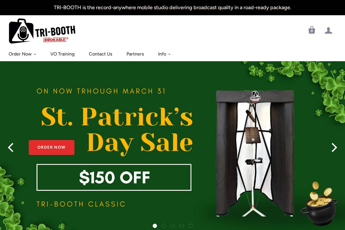 tribooth.com homepage screenshot