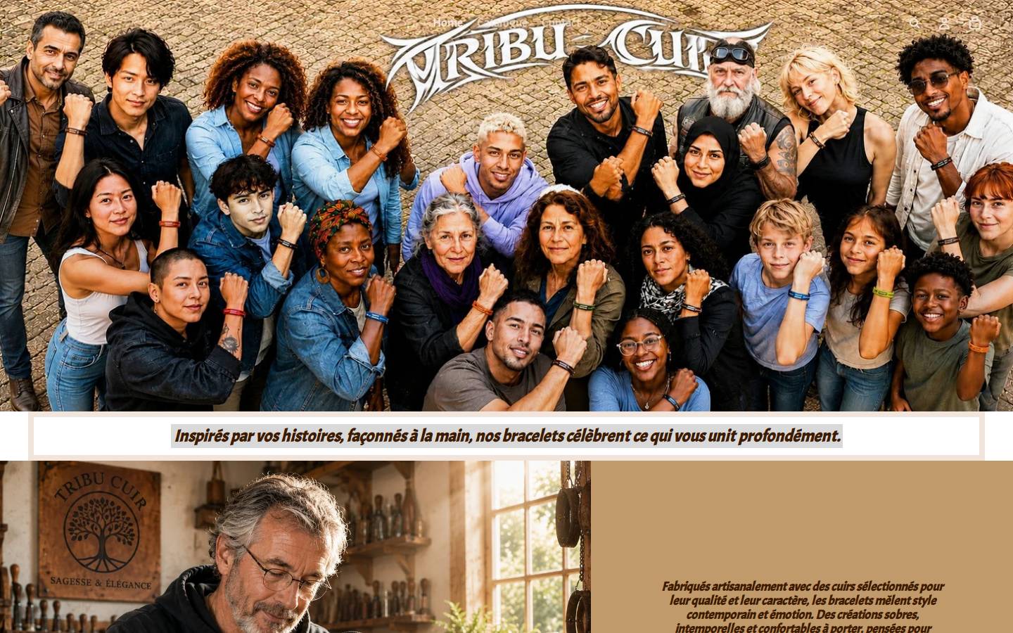 tribucuir.fr homepage screenshot