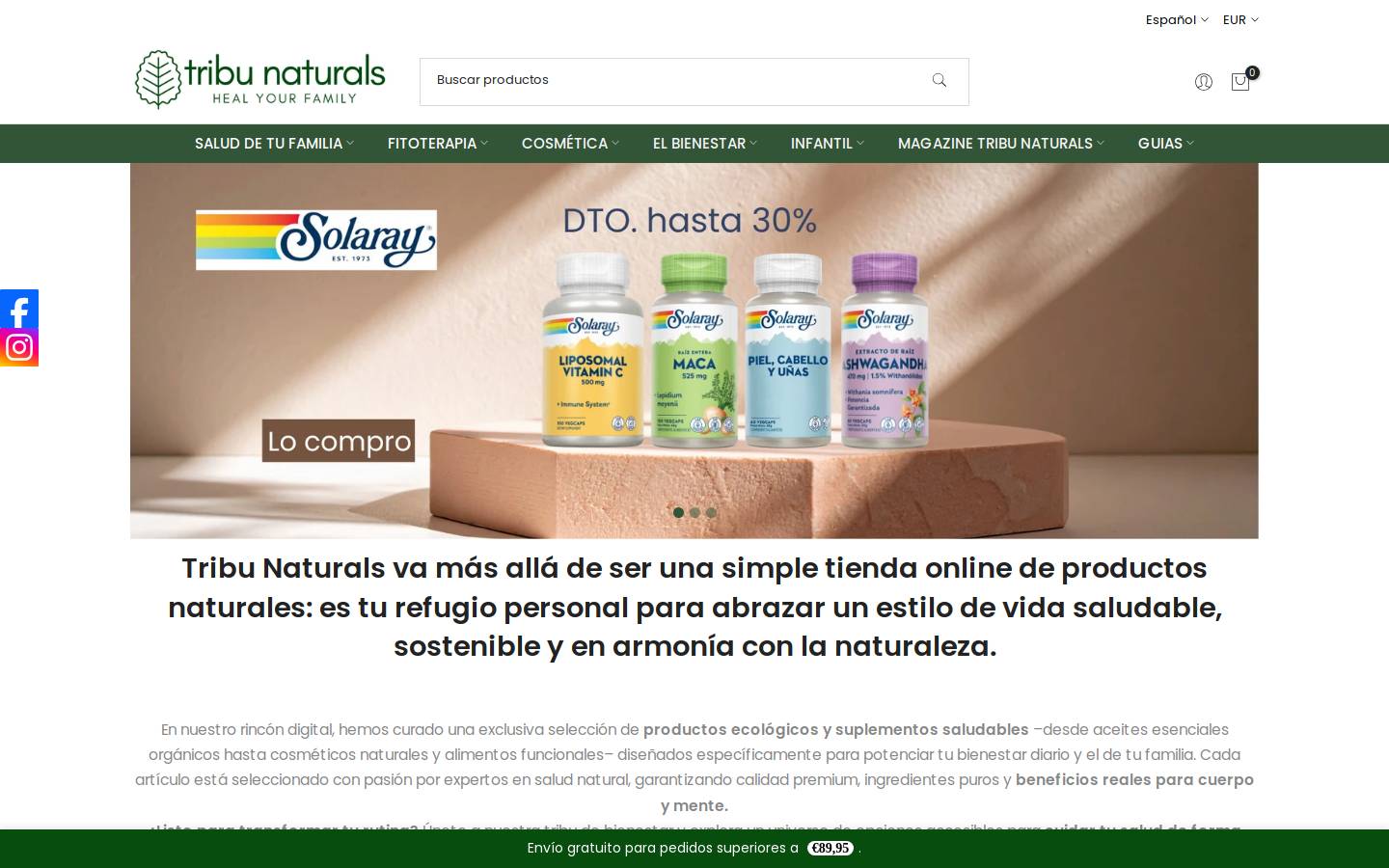 tribunaturals.com homepage screenshot