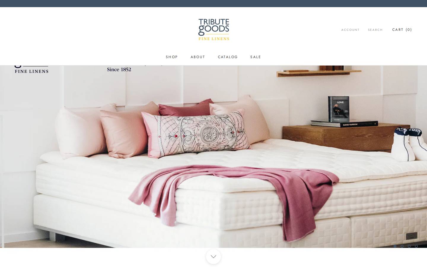 tributegoods.com homepage screenshot