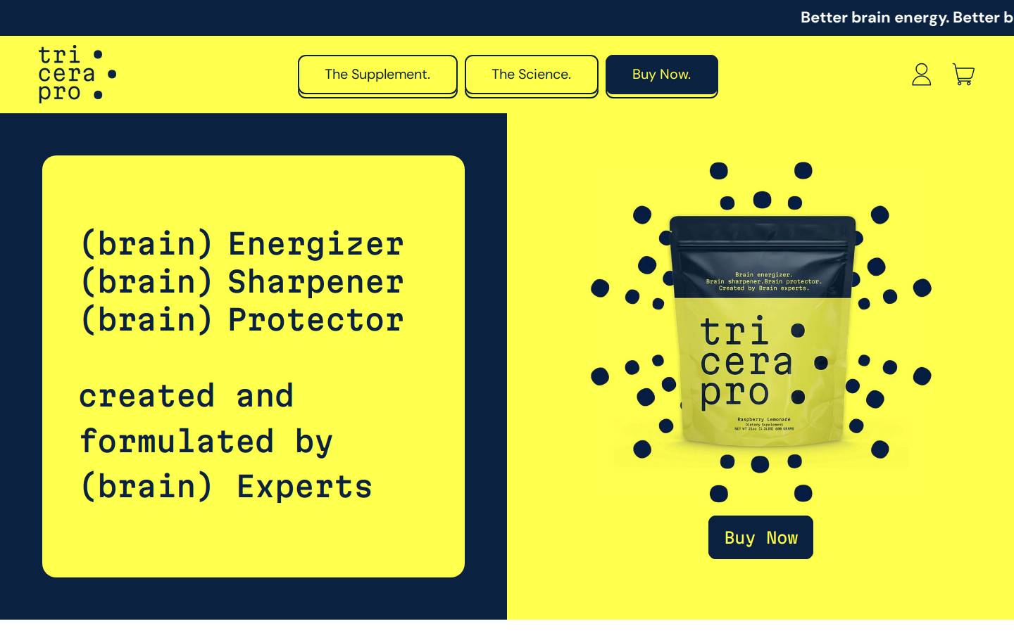 tricerapro.com homepage screenshot