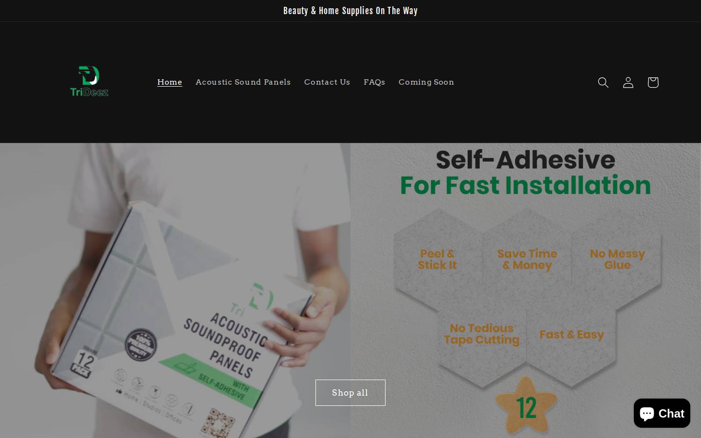 trideez.ca homepage screenshot