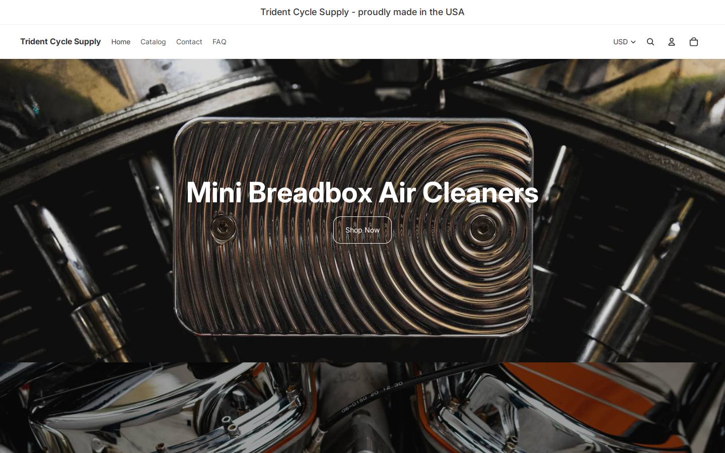 tridentcyclesupply.com homepage screenshot