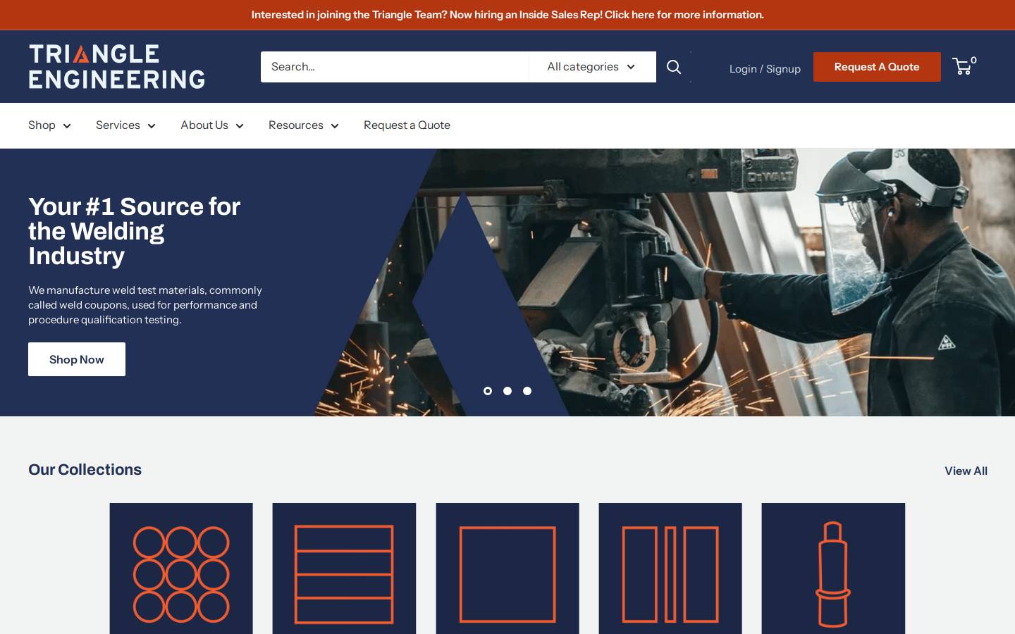 trieng.com homepage screenshot