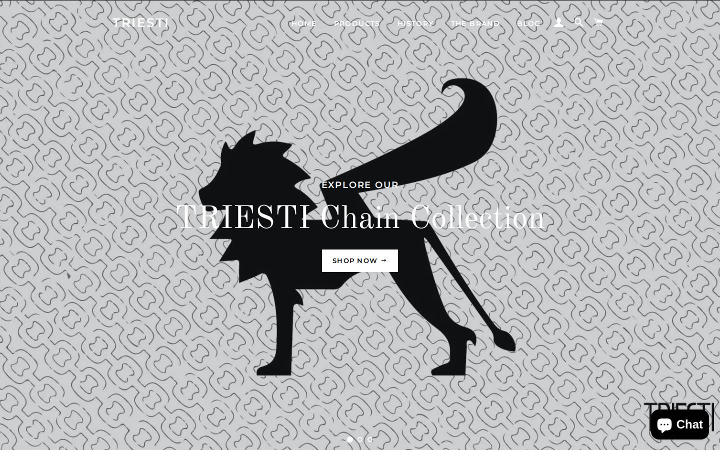 triesti.com homepage screenshot