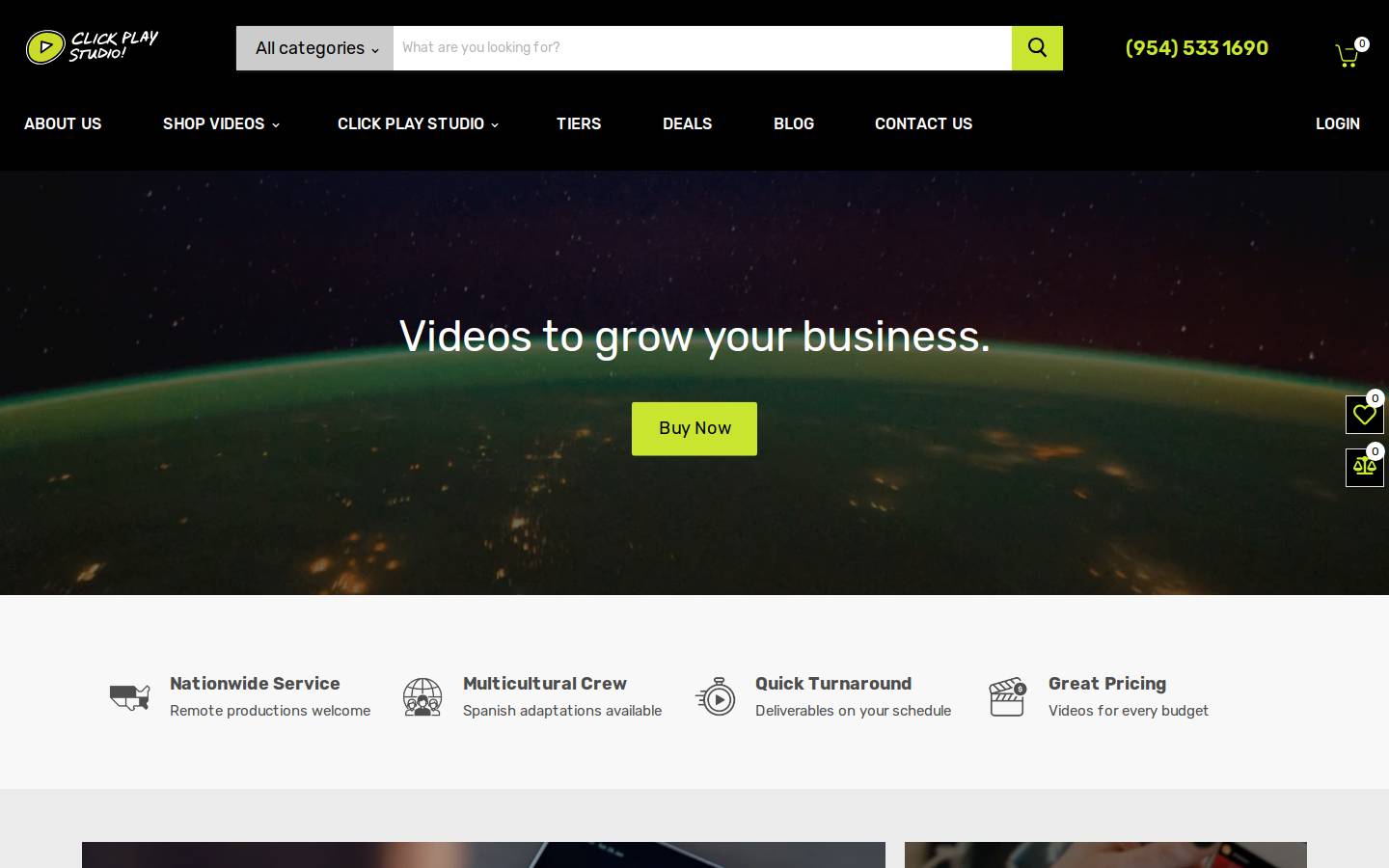 trifactorvideos.com homepage screenshot