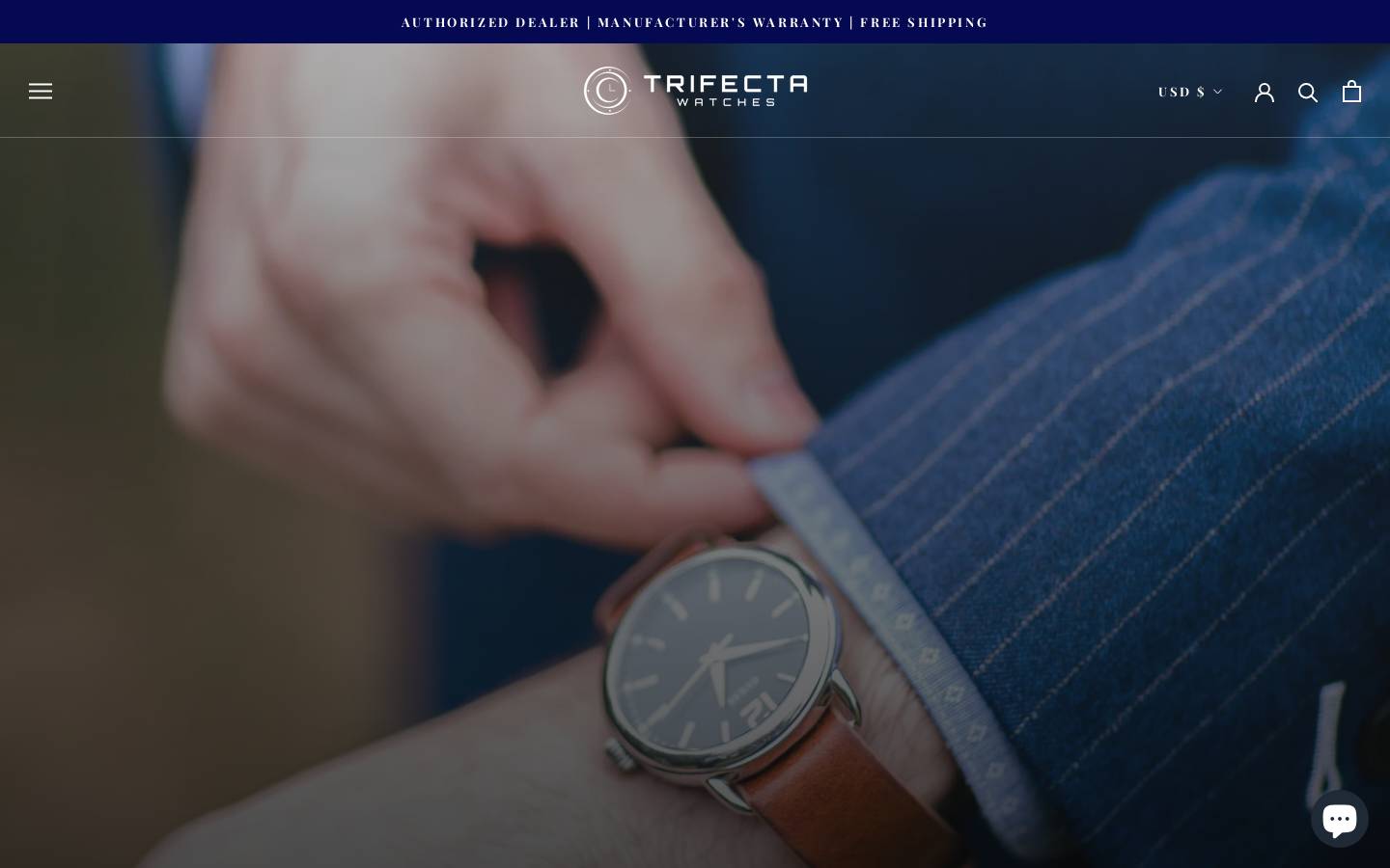 trifectawatches.com homepage screenshot