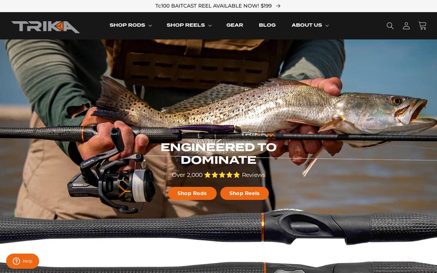 trika.com homepage screenshot