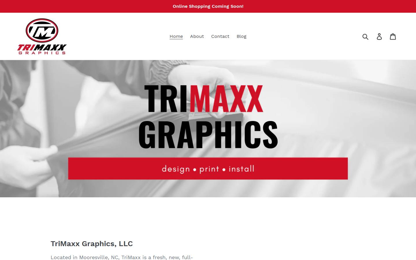 trimaxxgfx.com homepage screenshot
