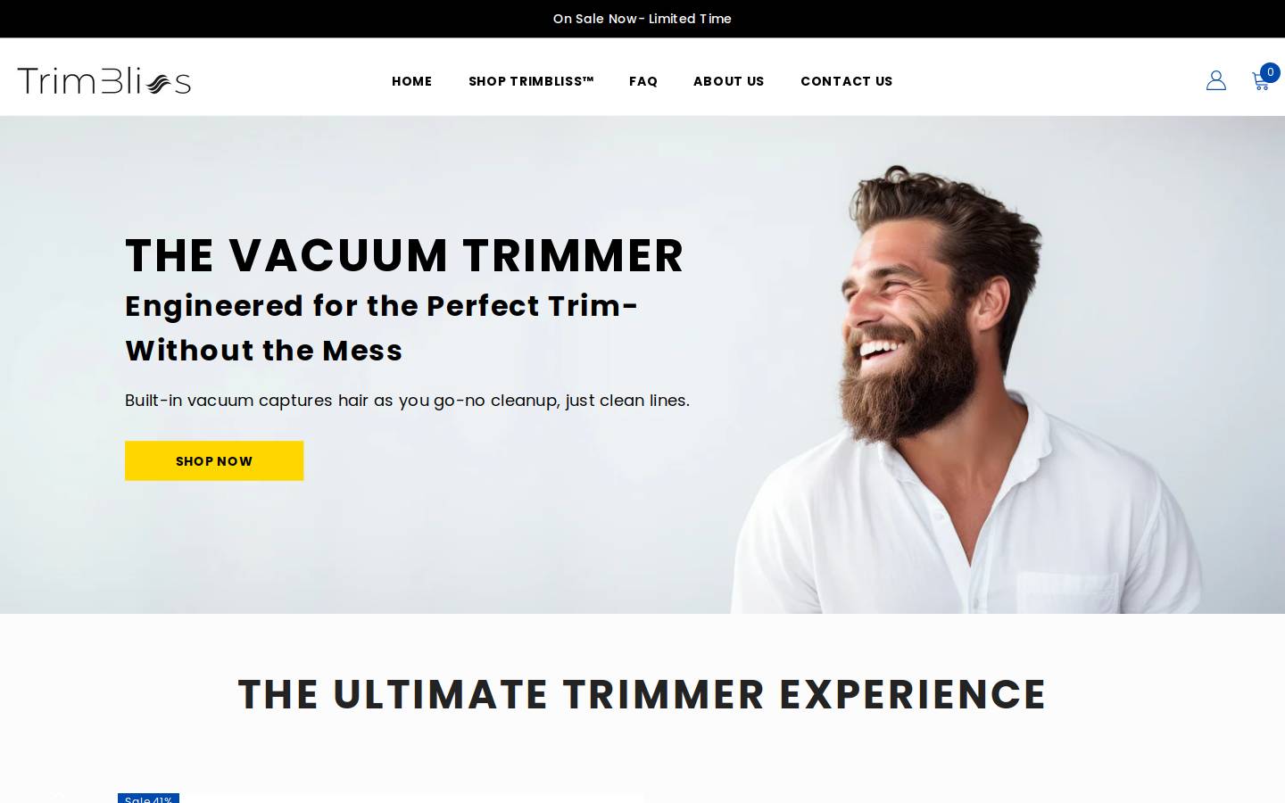 trimblissstore.com homepage screenshot