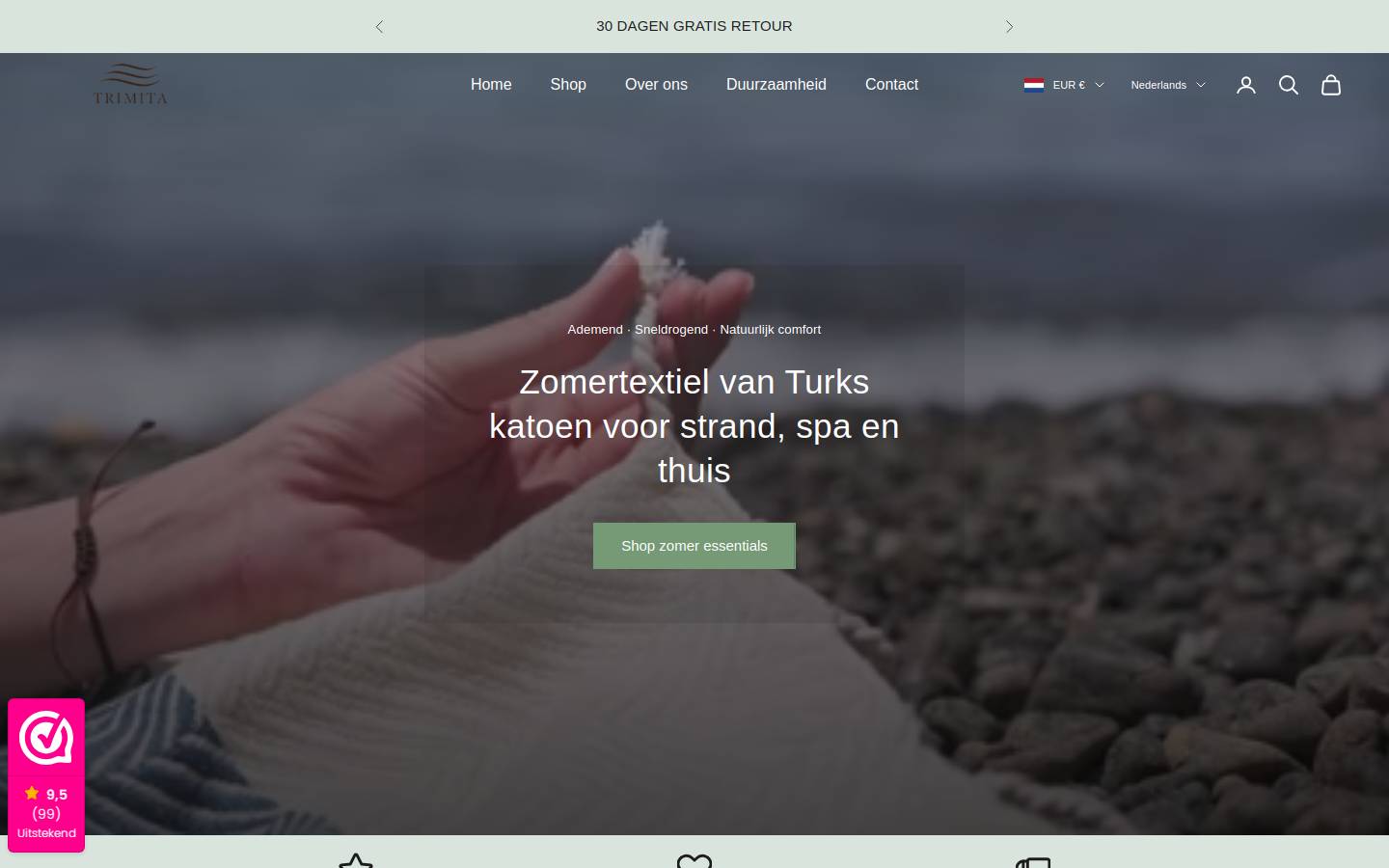trimitashop.com homepage screenshot
