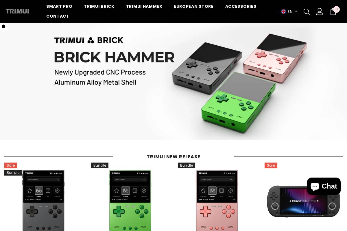 trimui.net homepage screenshot