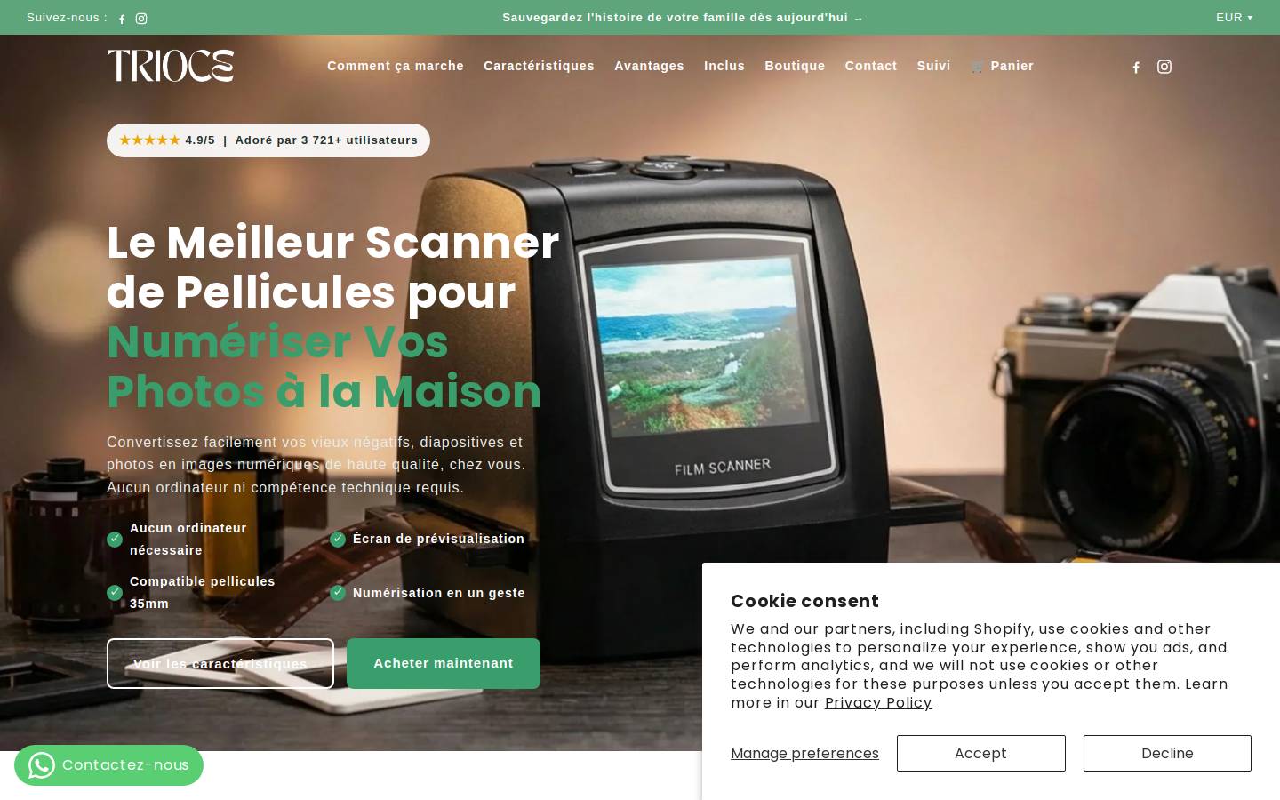 trioce.com homepage screenshot
