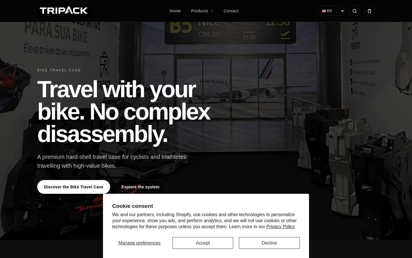 tripack.com.br homepage screenshot