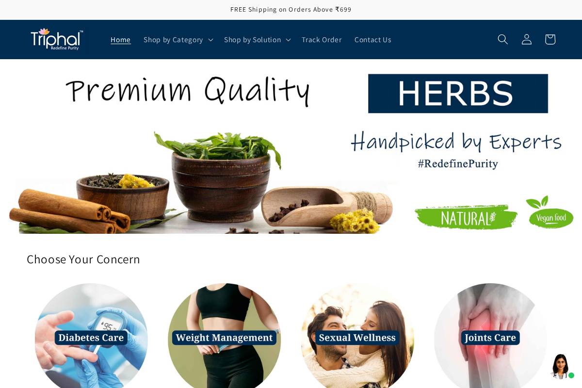 triphal.com homepage screenshot