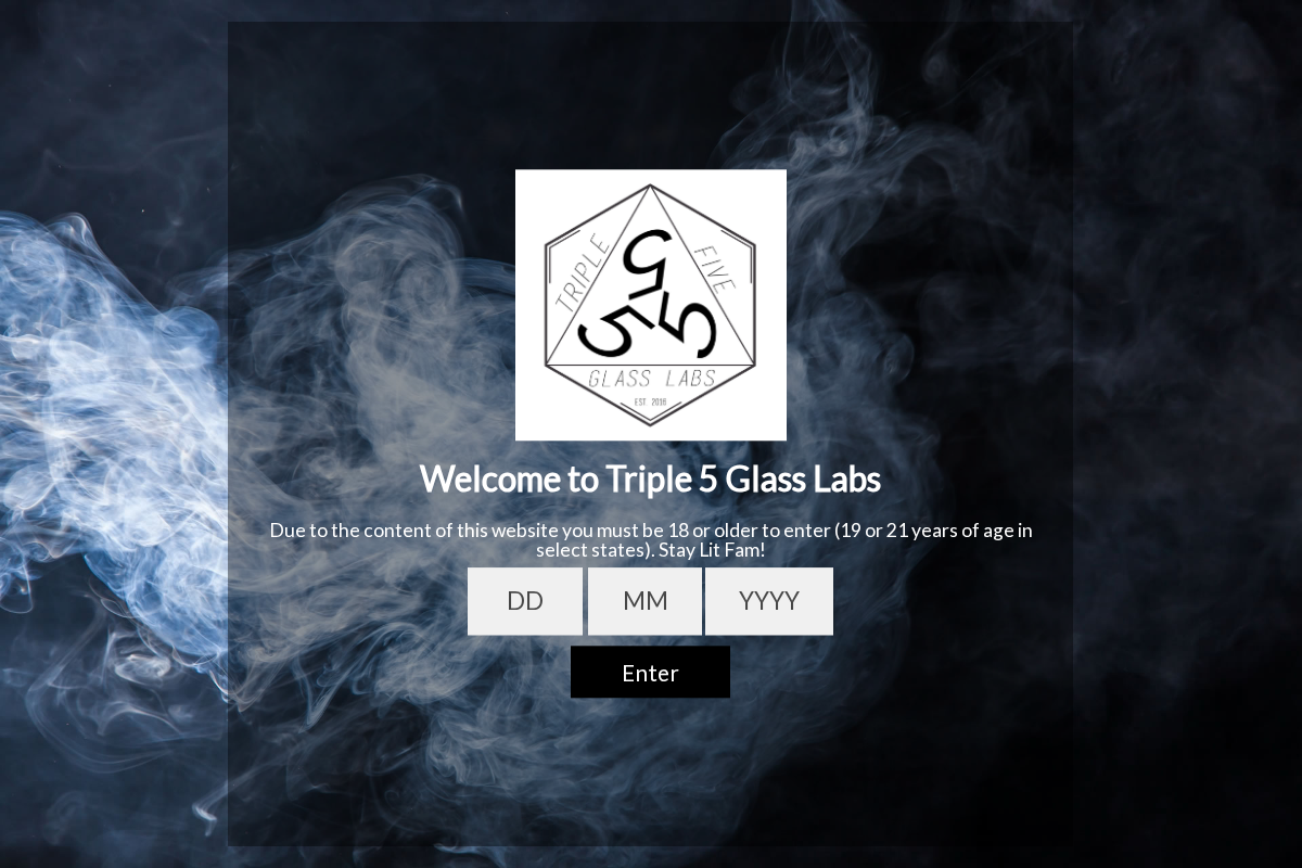 Triple 5 Glass Labs homepage screenshot