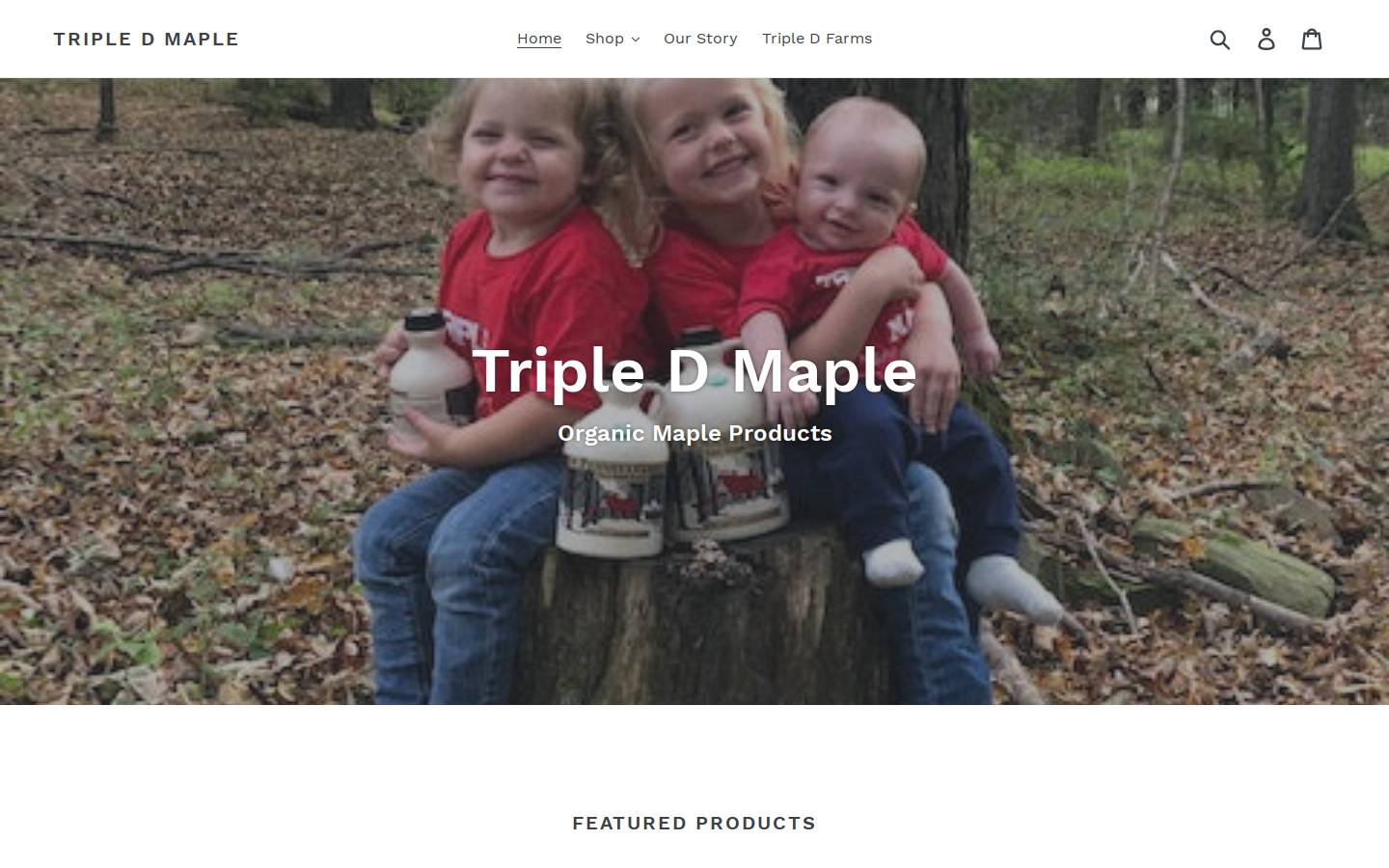 tripledmaple.com homepage screenshot