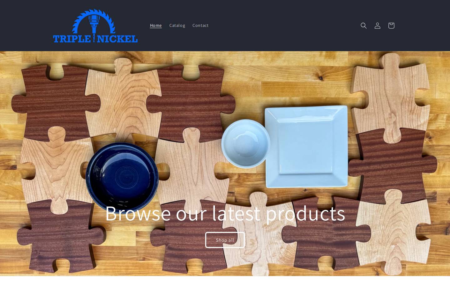 triplenickelcustoms.com homepage screenshot