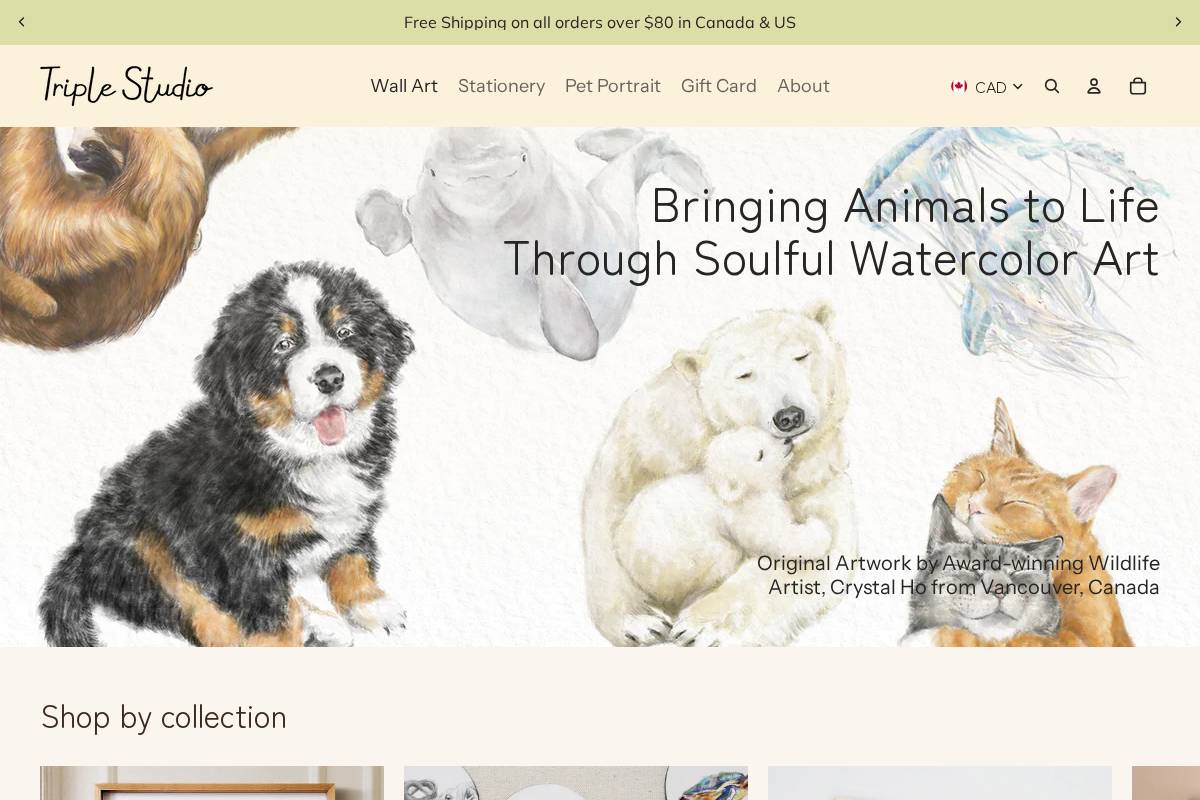 triplestudio.com homepage screenshot