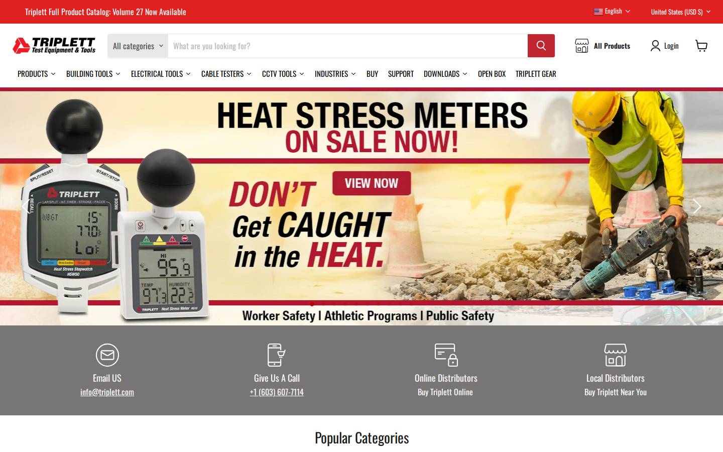 triplett.com homepage screenshot