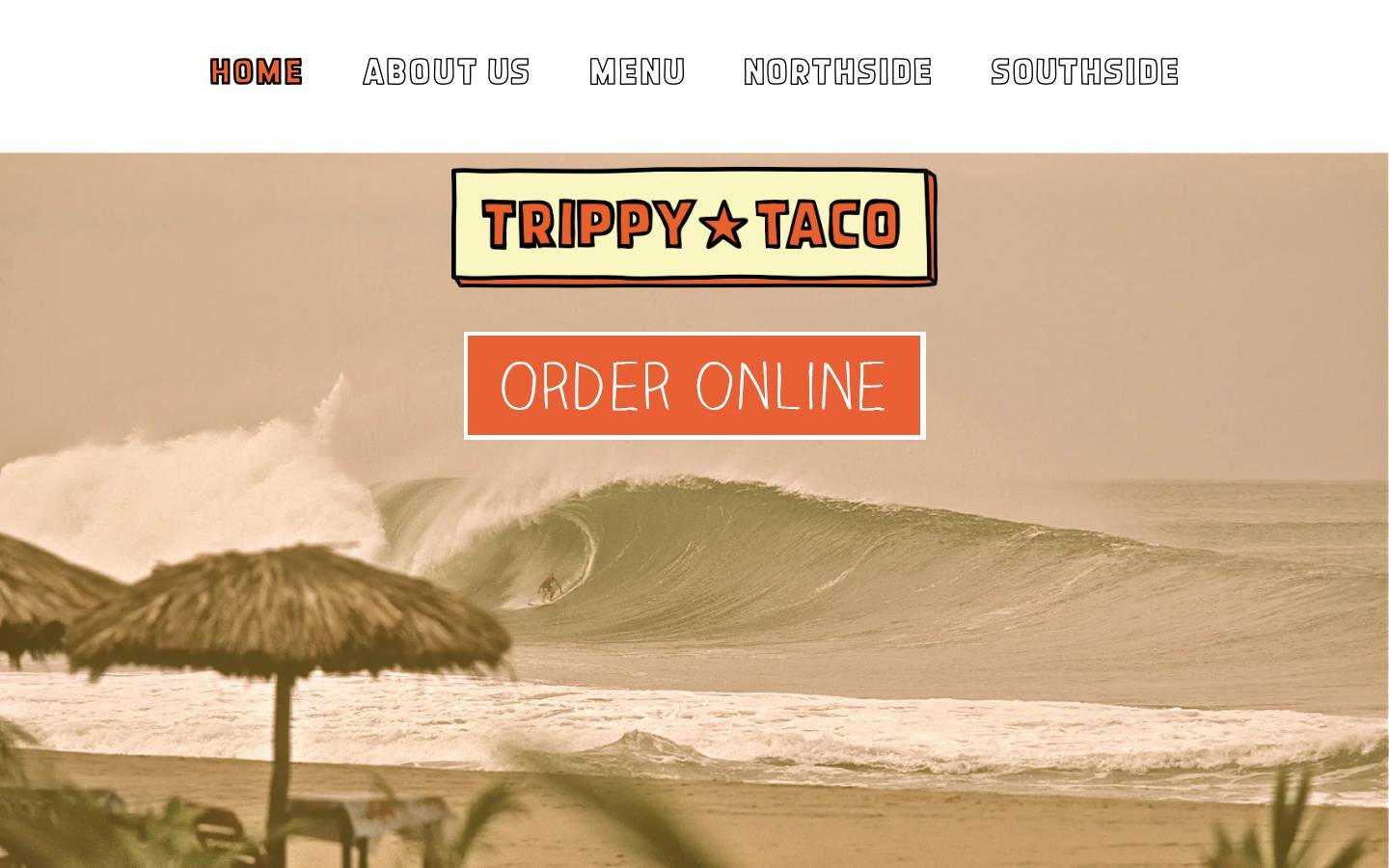 trippytaco.com.au homepage screenshot