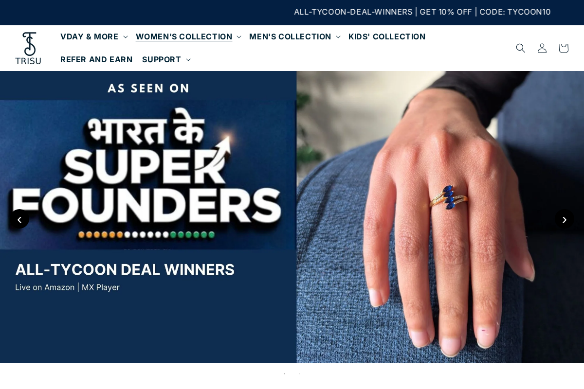 Trisu homepage screenshot