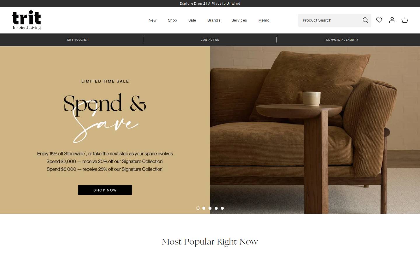 trithouse.com.au homepage screenshot
